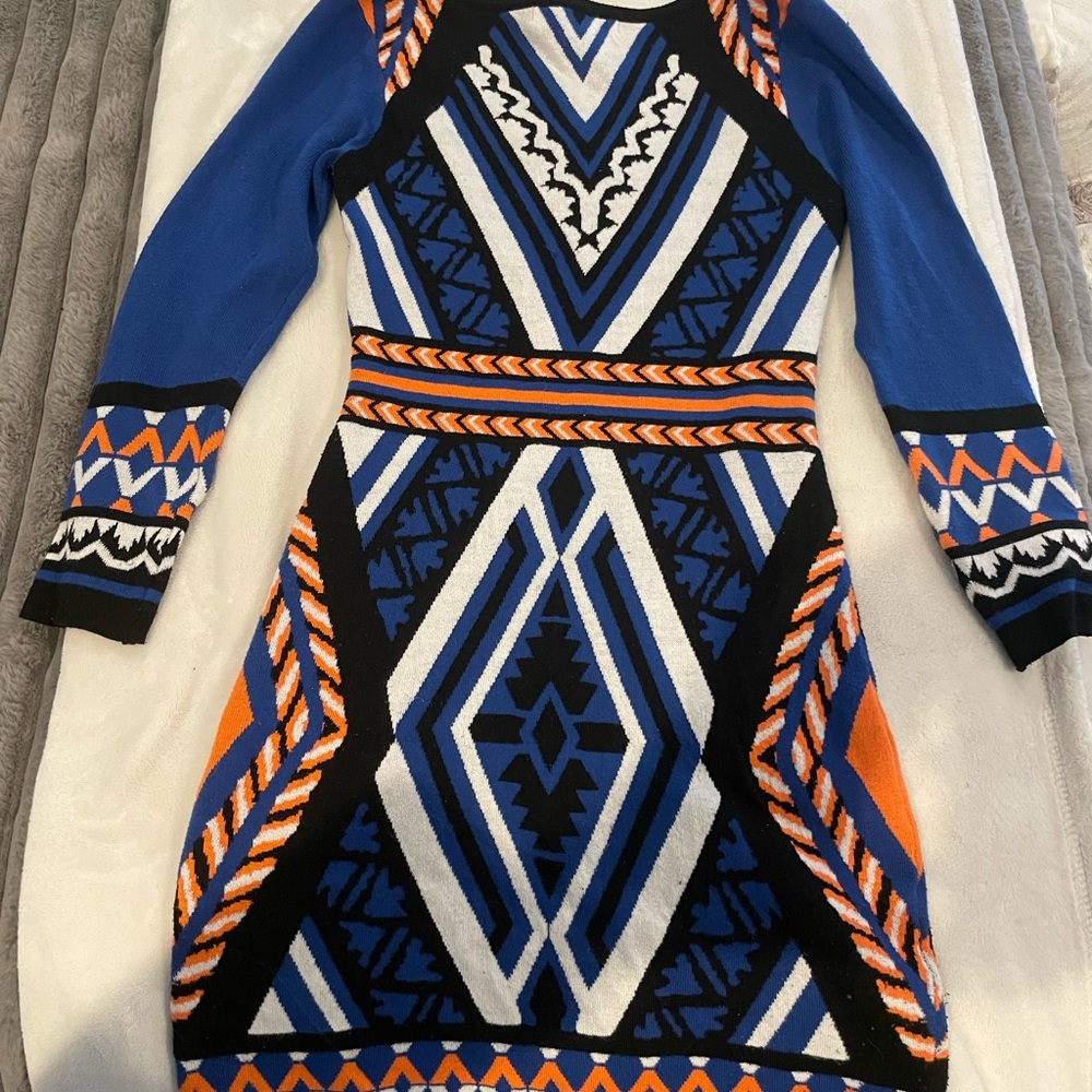 Small Sweater dress. Beautiful and vibrant.